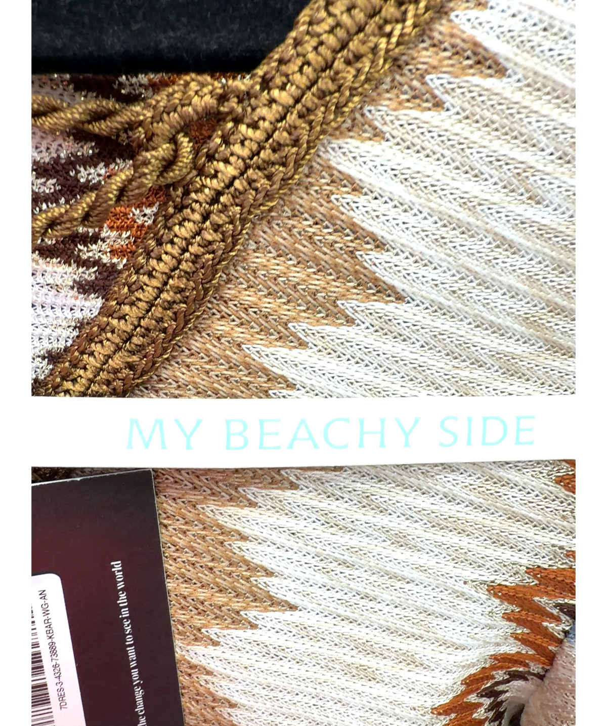 MY BEACHY SIDE Multicoloured Vina Tunic Dress, size UK M — detail