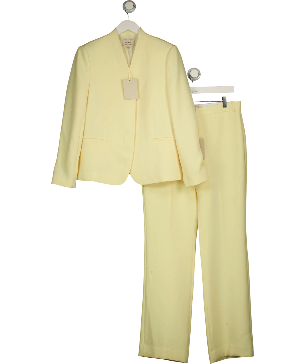 Jigsaw Yellow Corinne Tailored Blazer, size UK 10 — front