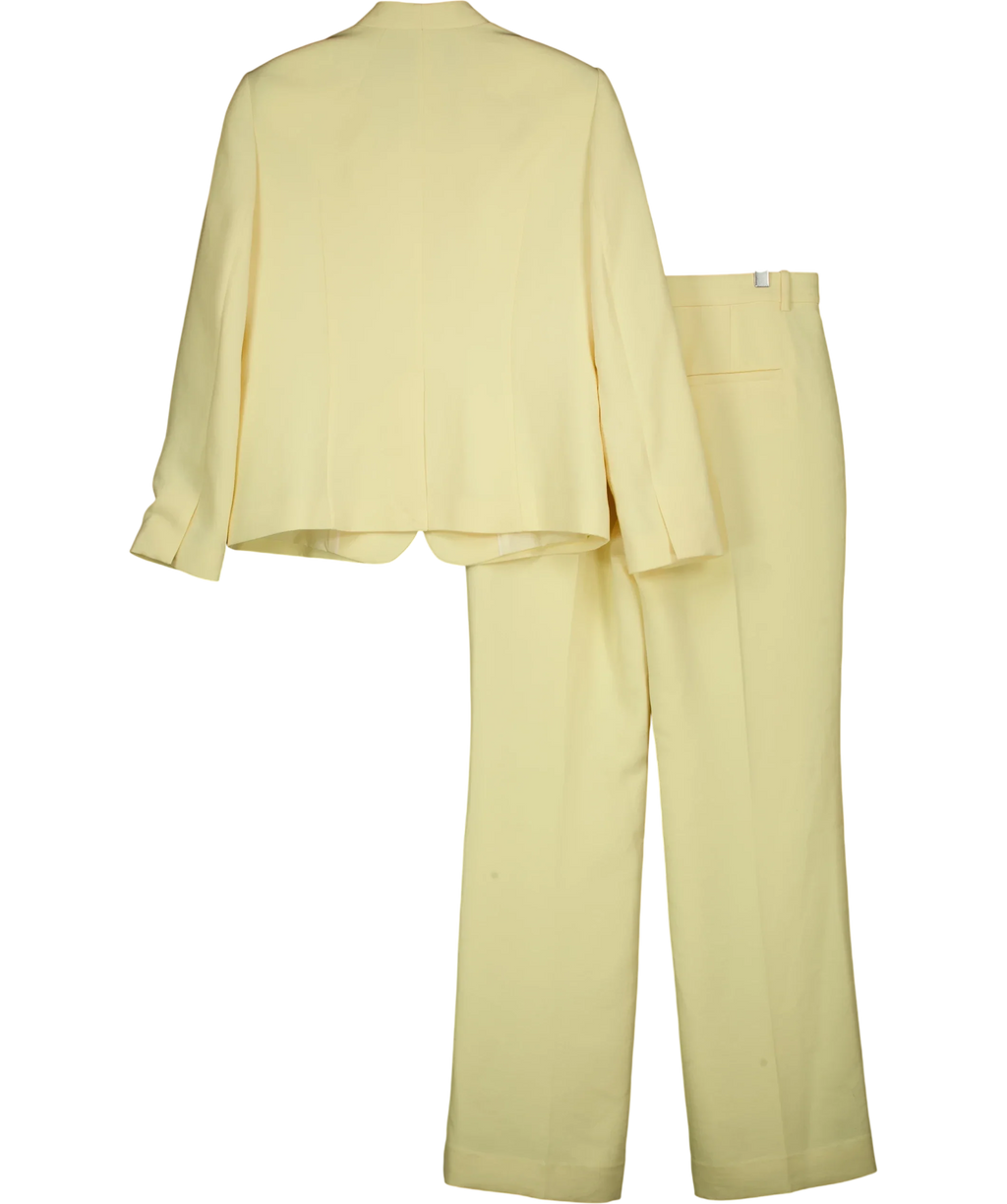 Jigsaw Yellow Corinne Tailored Blazer, size UK 10 — back