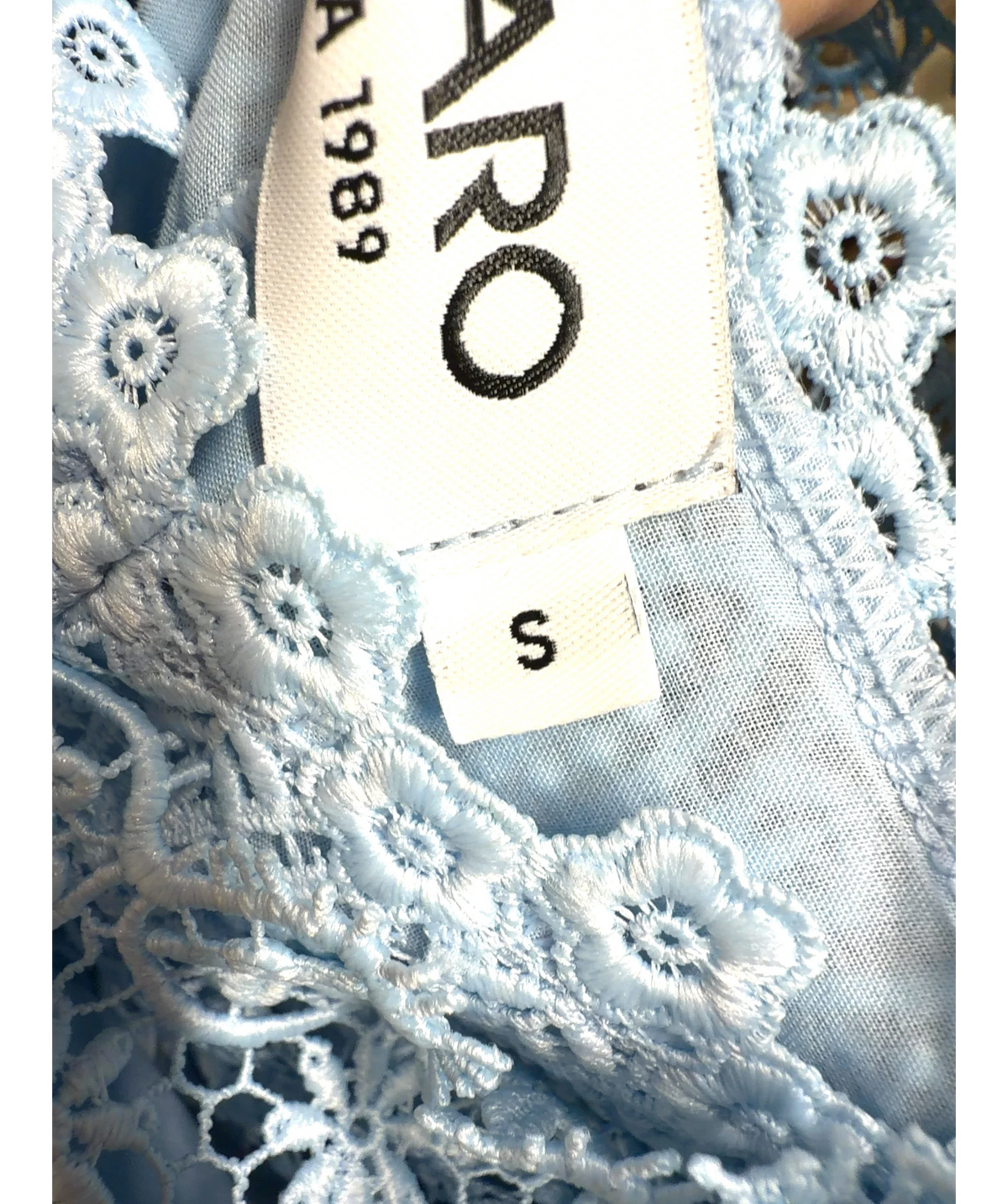Charo Ruiz Ibiza light blue Colour, size UK S — fabric detail