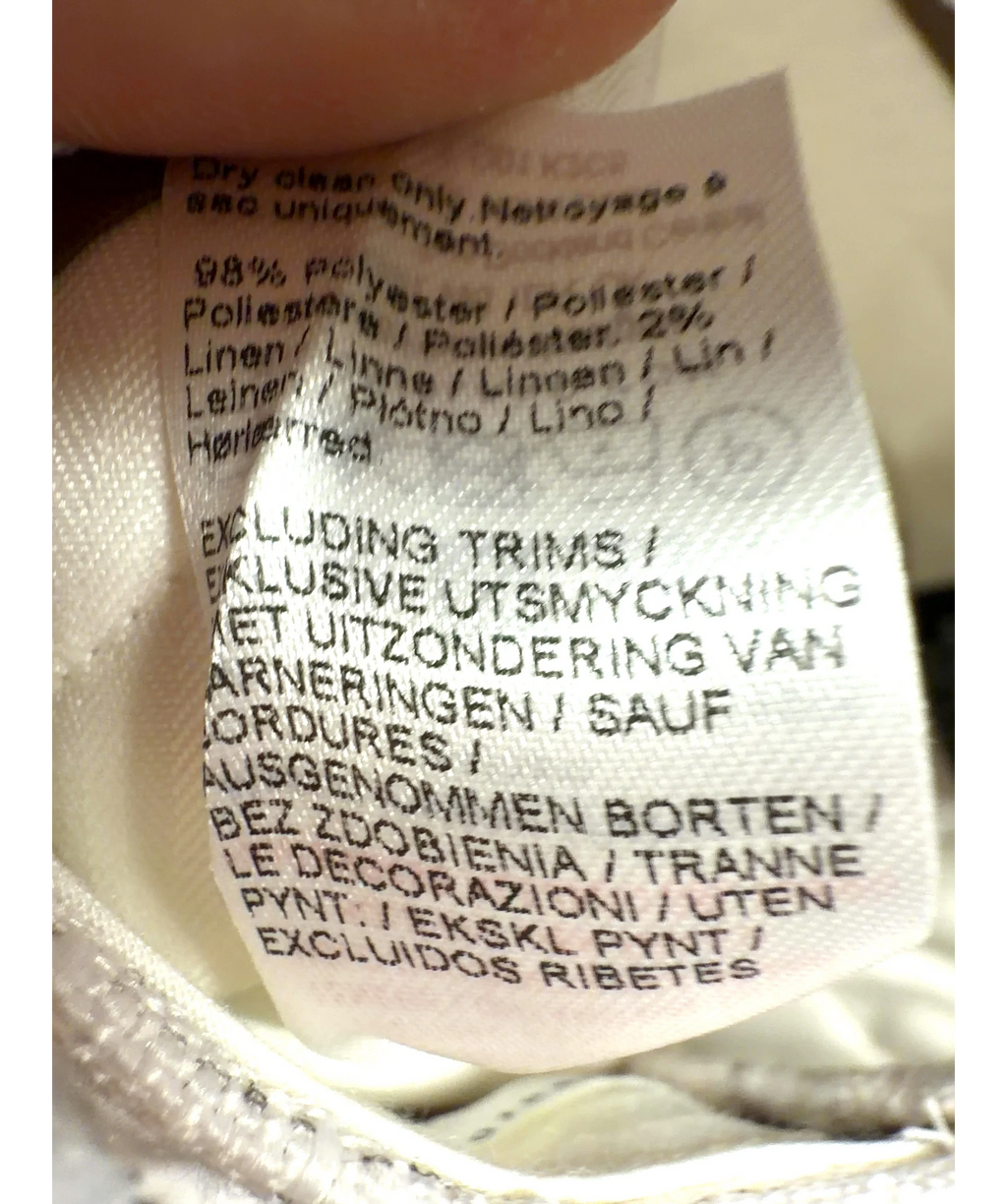 River Island cream Colour, size UK 38" CHEST — label