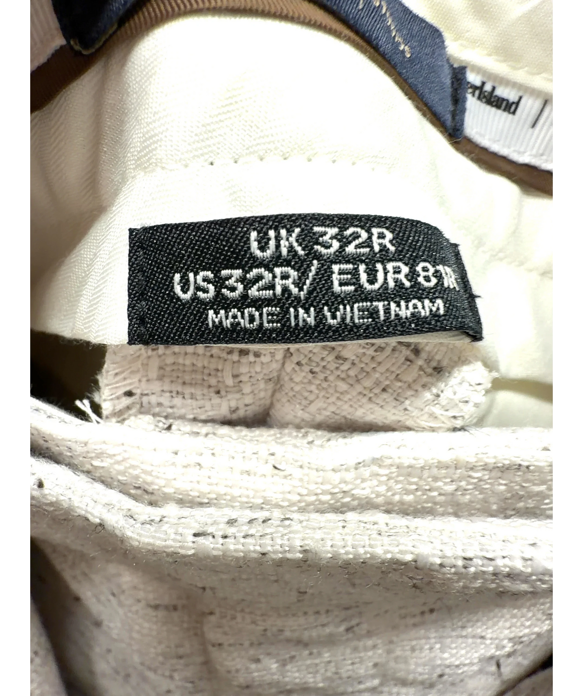 River Island cream Colour, size UK 38" CHEST — fabric detail