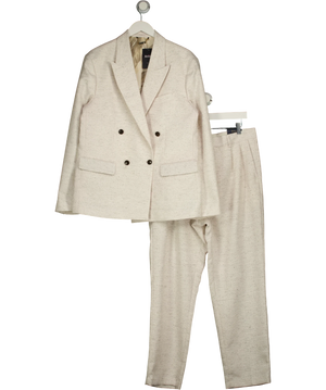 River Island Flecked Tailored  Linen Blend Co-ord Suit UK 40" Chest  & W34