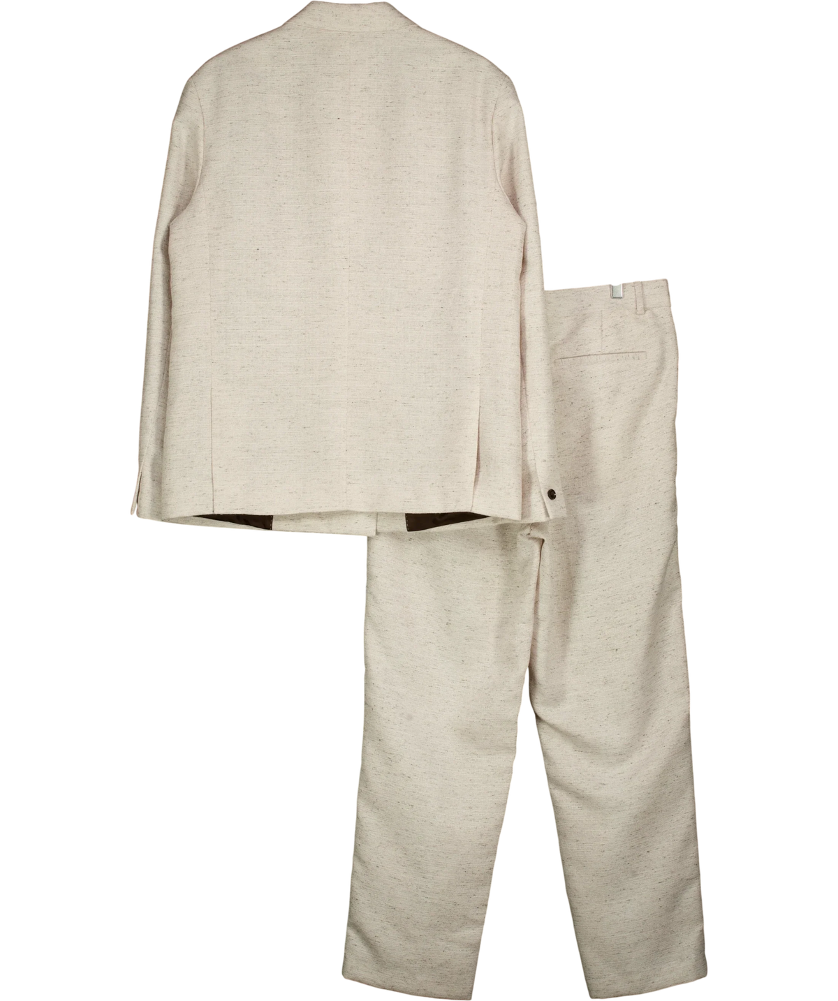 River Island cream flecked tailored co-ord set, size UK 40" CHEST — back