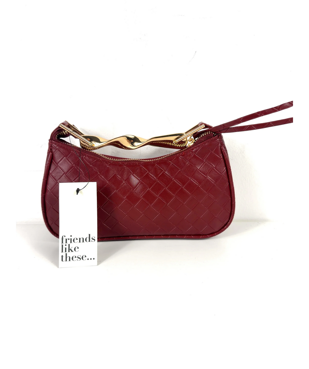 Friends like these burgundy Colour — fabric detail
