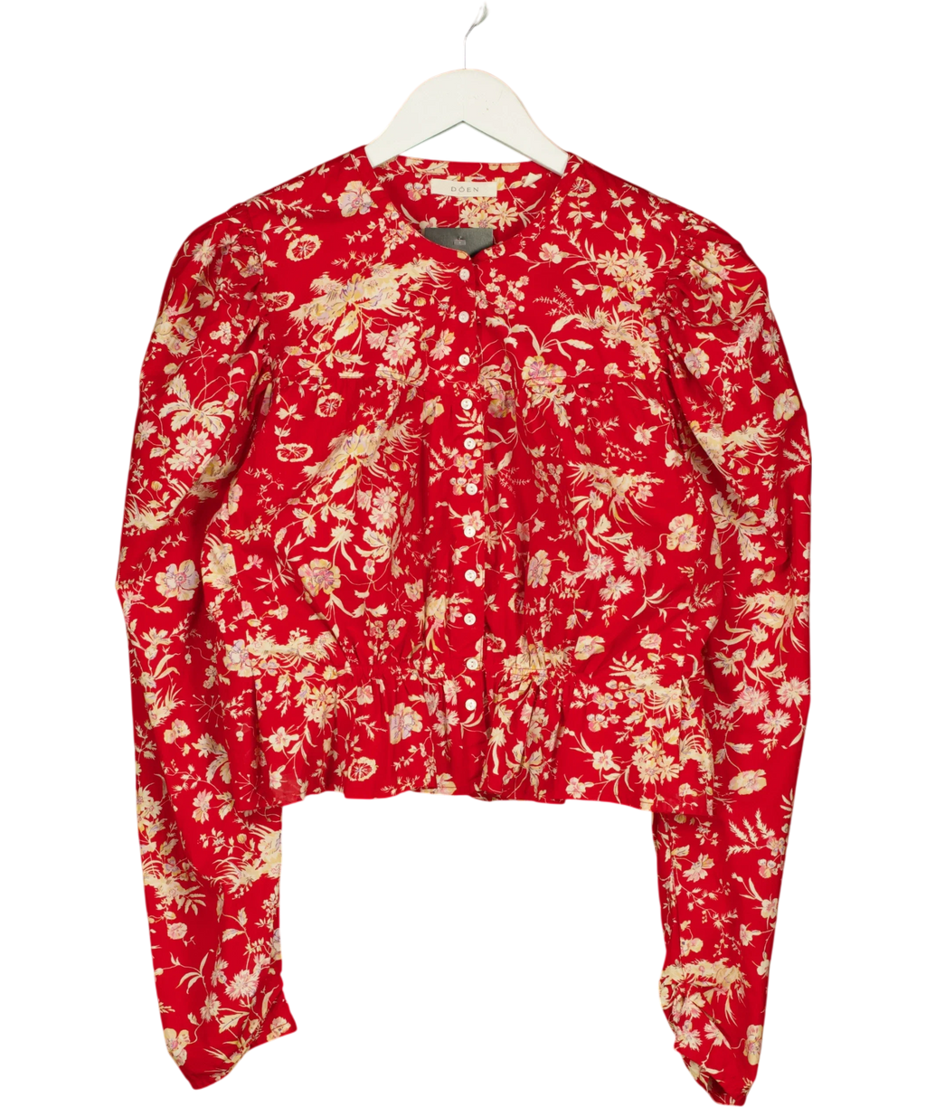 DOEN Red OAK BLUFFS FLORAL, size UK L — front