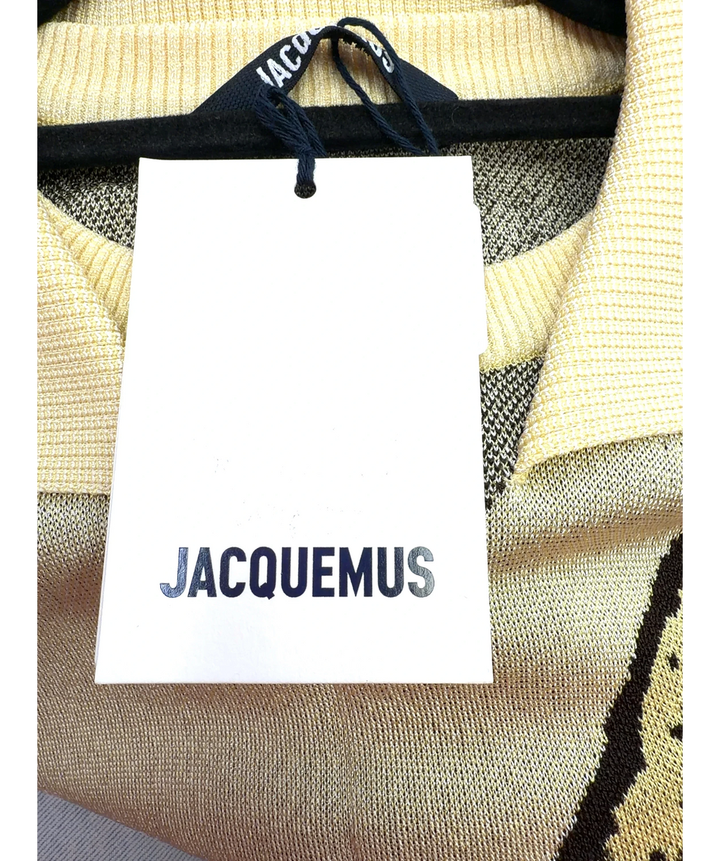 JACQUEMUS Yellow Le Polo Marino, size UK 12 — detail