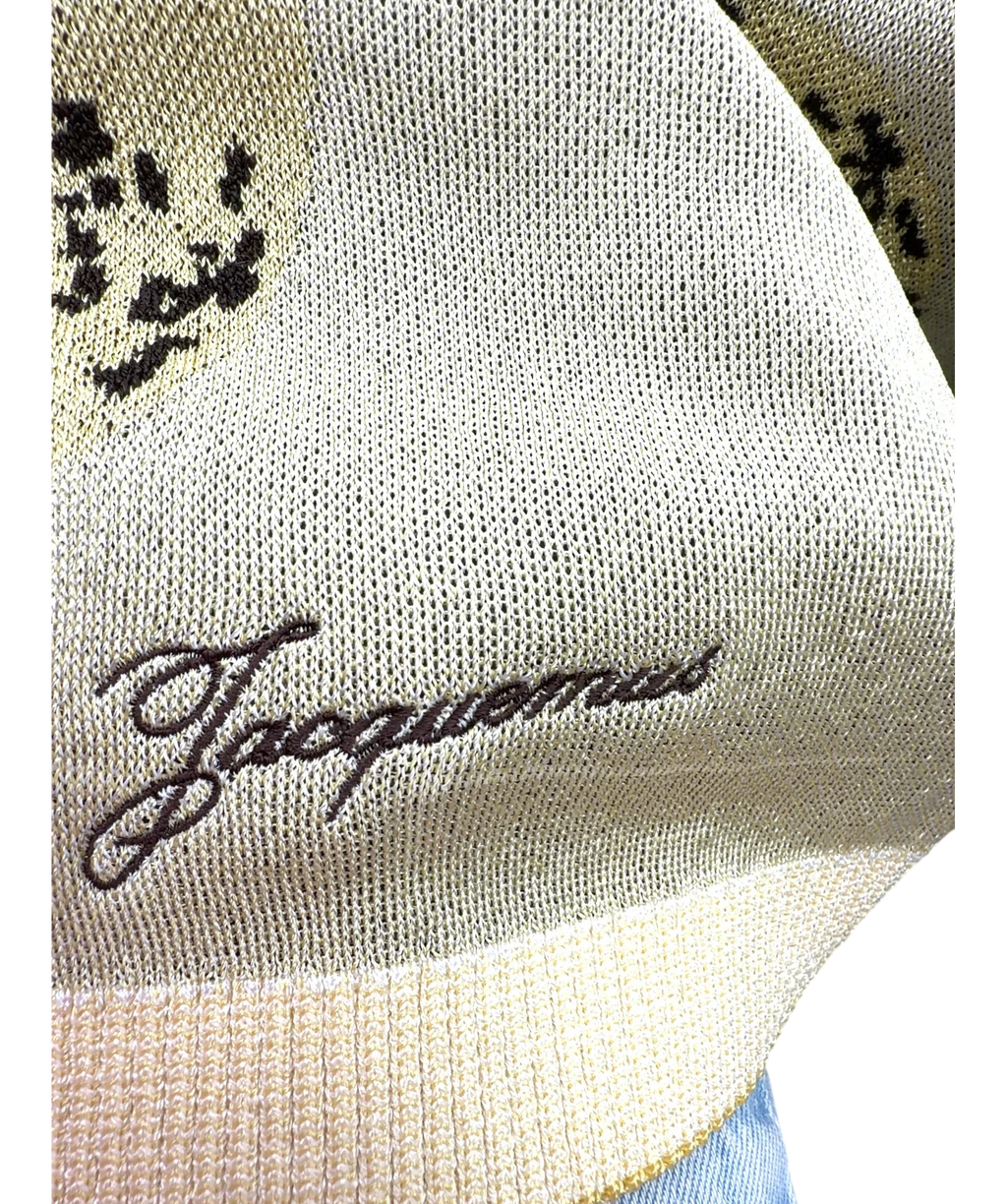JACQUEMUS Yellow Le Polo Marino, size UK 12 — additional view