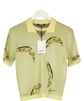 JACQUEMUS Yellow Le Polo Marino, size UK 12 — front