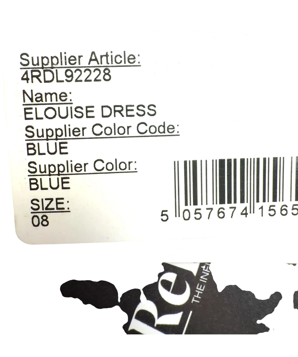 4th & Reckless Blue Elouise Dress, size UK 8 — fabric detail