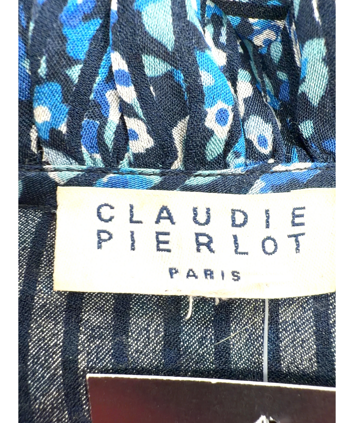 Claudie Pierlot Blue Rosana, size UK S — detail
