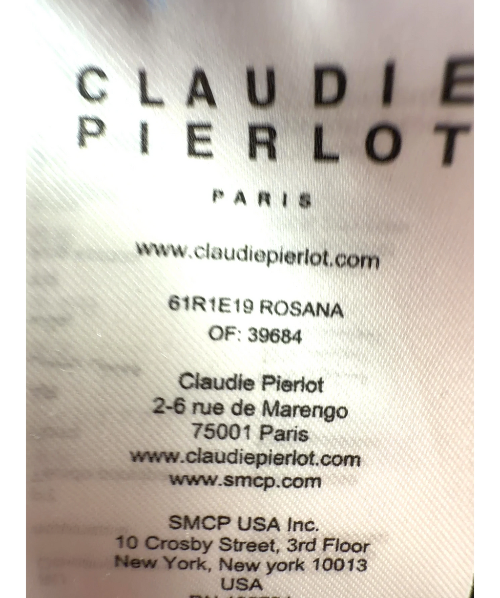 Claudie Pierlot Blue Rosana, size UK S — care label