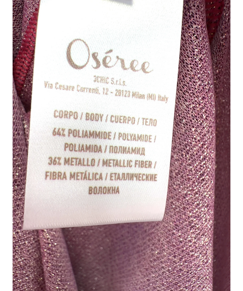 Oséree Pink Lumiere Shade Turtleneck Dress, size UK S — label