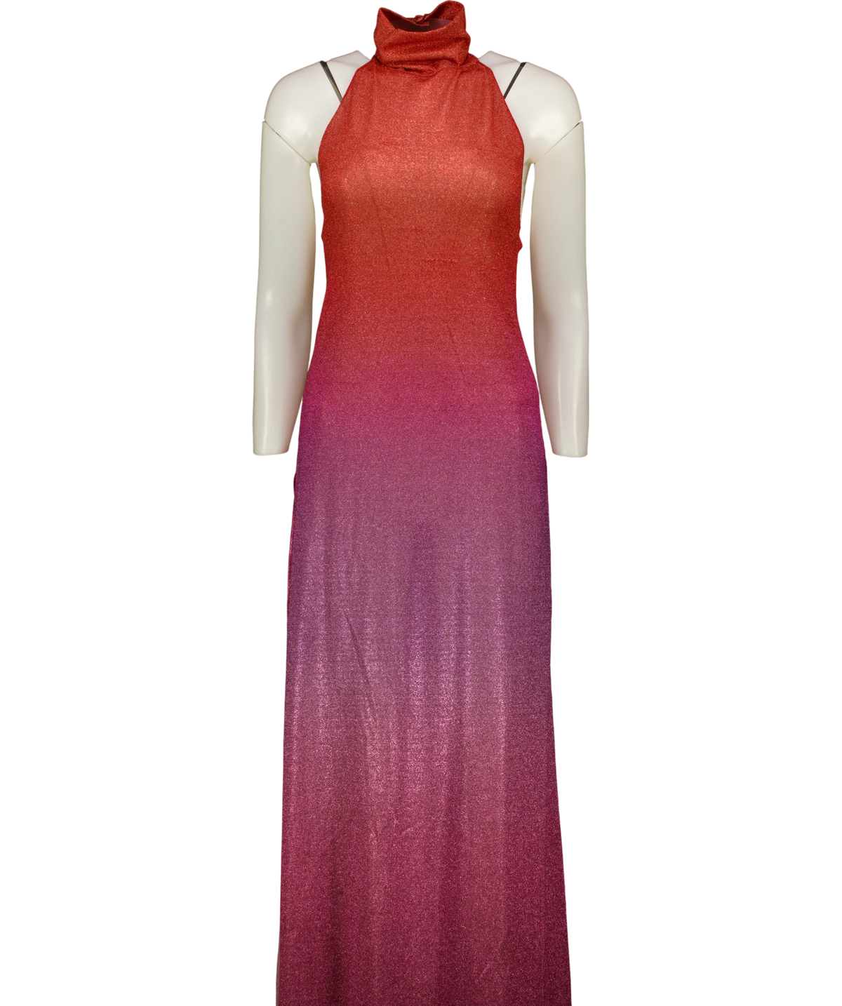 Oséree Pink Lumiere Shade Turtleneck Dress, size UK S — front
