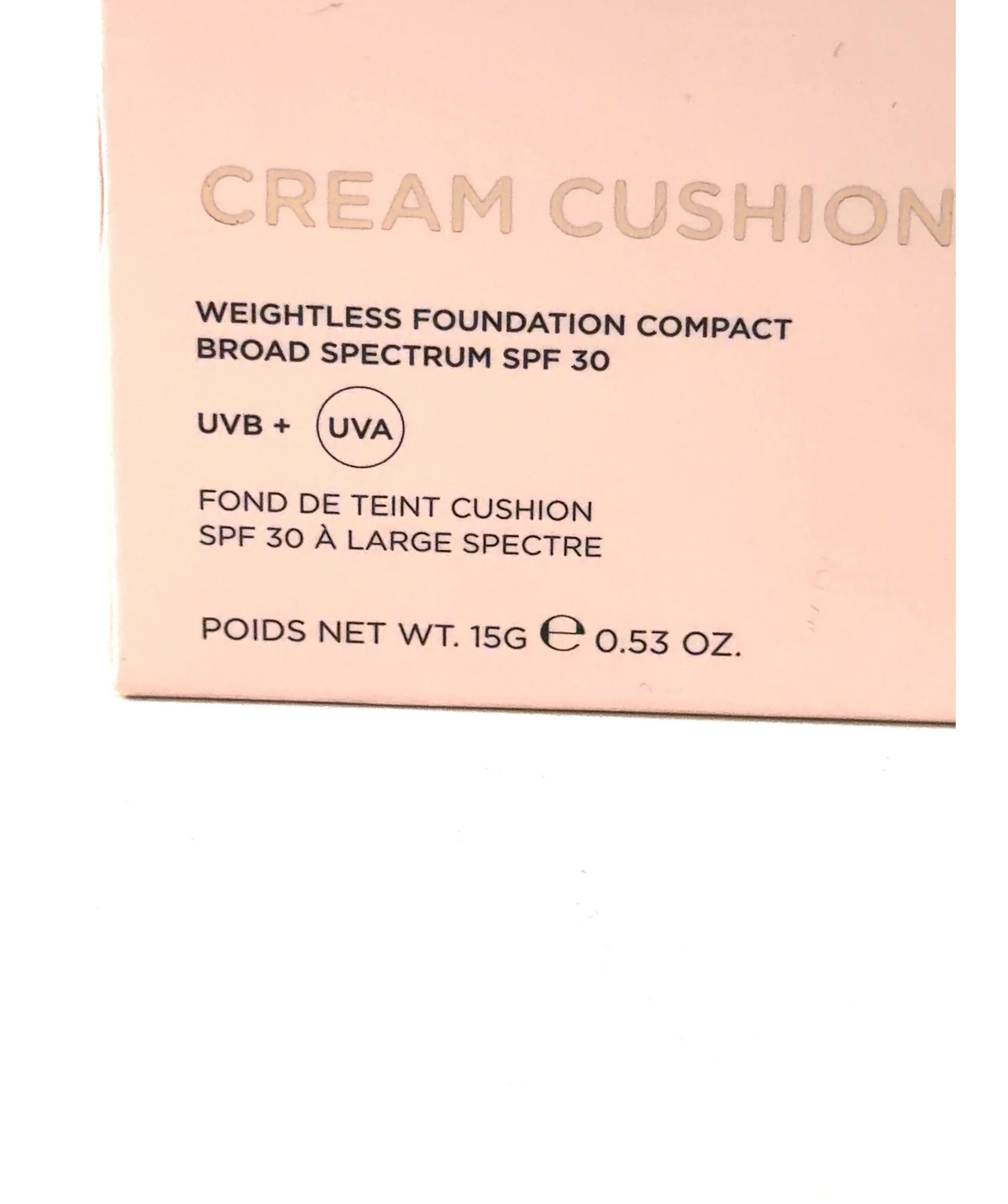 Sculpted by Aimee 9.75C CREAM CUSHION, size 15g — care label