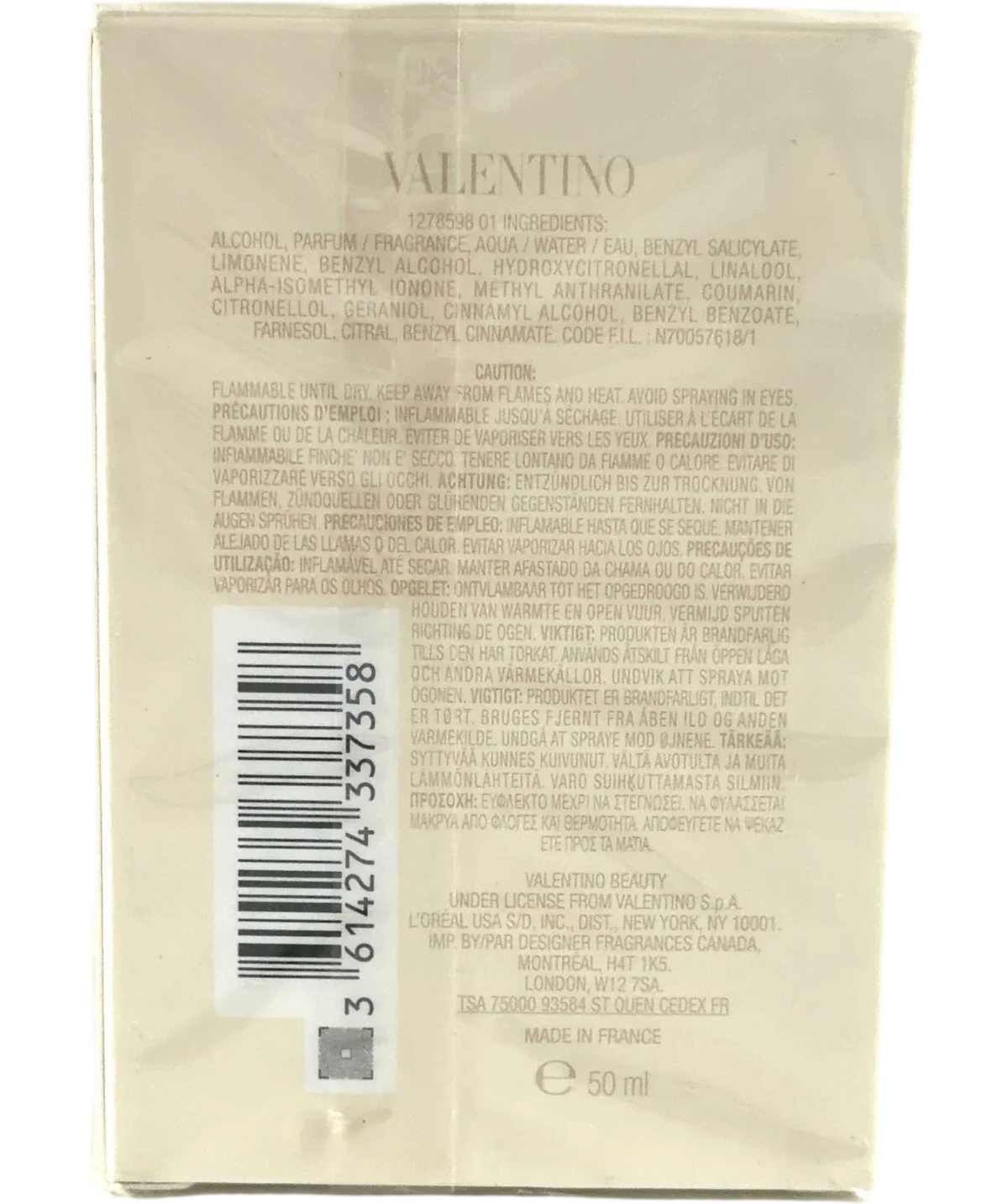 Valentino Born In Roma Donna Ivory Eau de Parfum, size 50ml — back