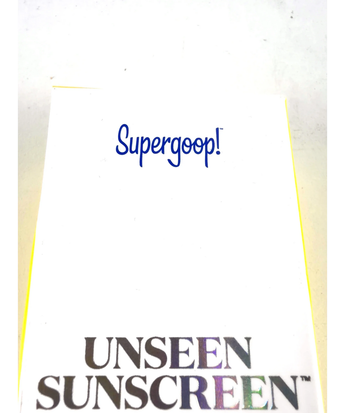 Supergoop Supergoop Unseen Sunscreen SPF 50, size 50ml — label