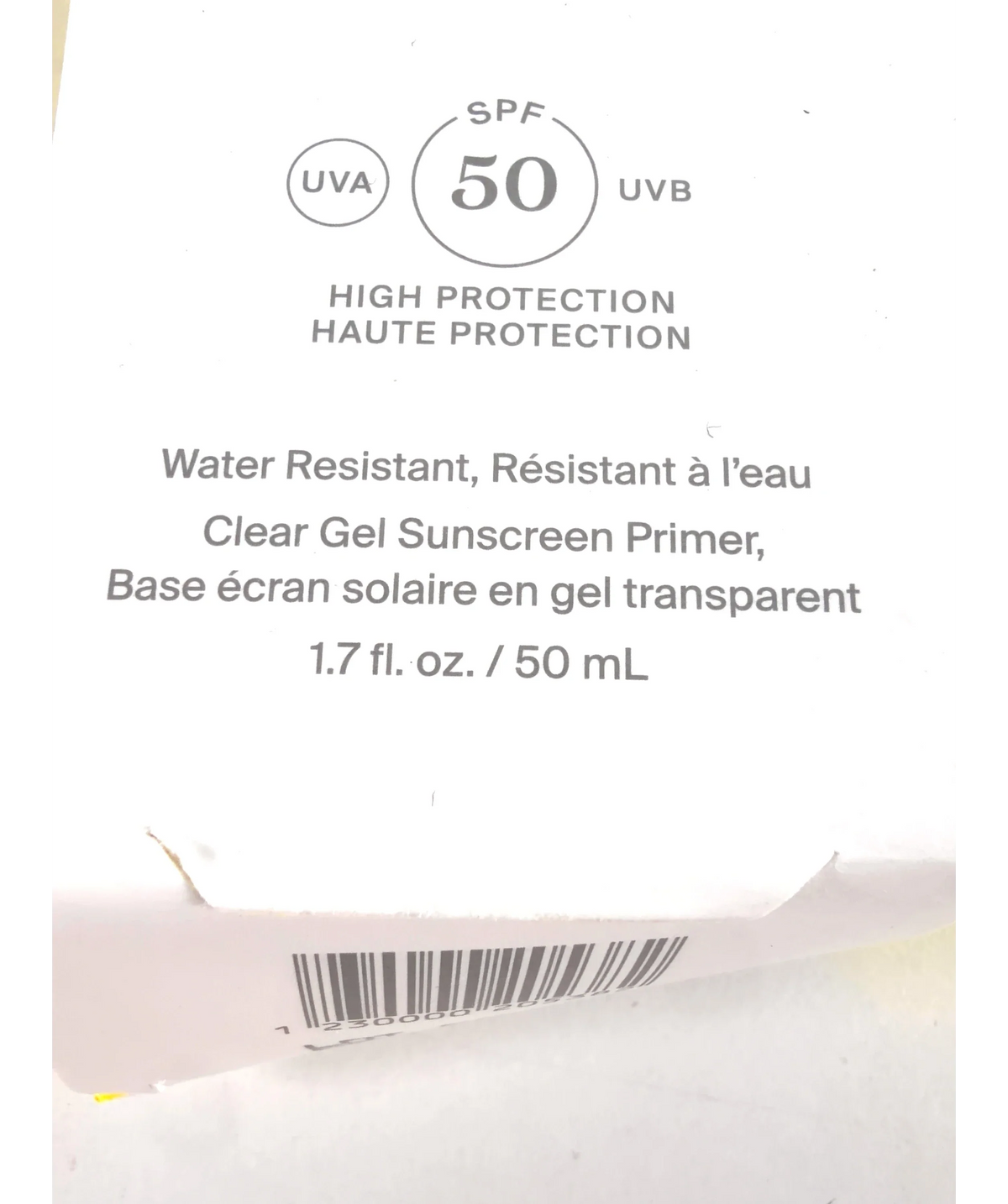 Supergoop Supergoop Unseen Sunscreen SPF 50, size 50ml — care label
