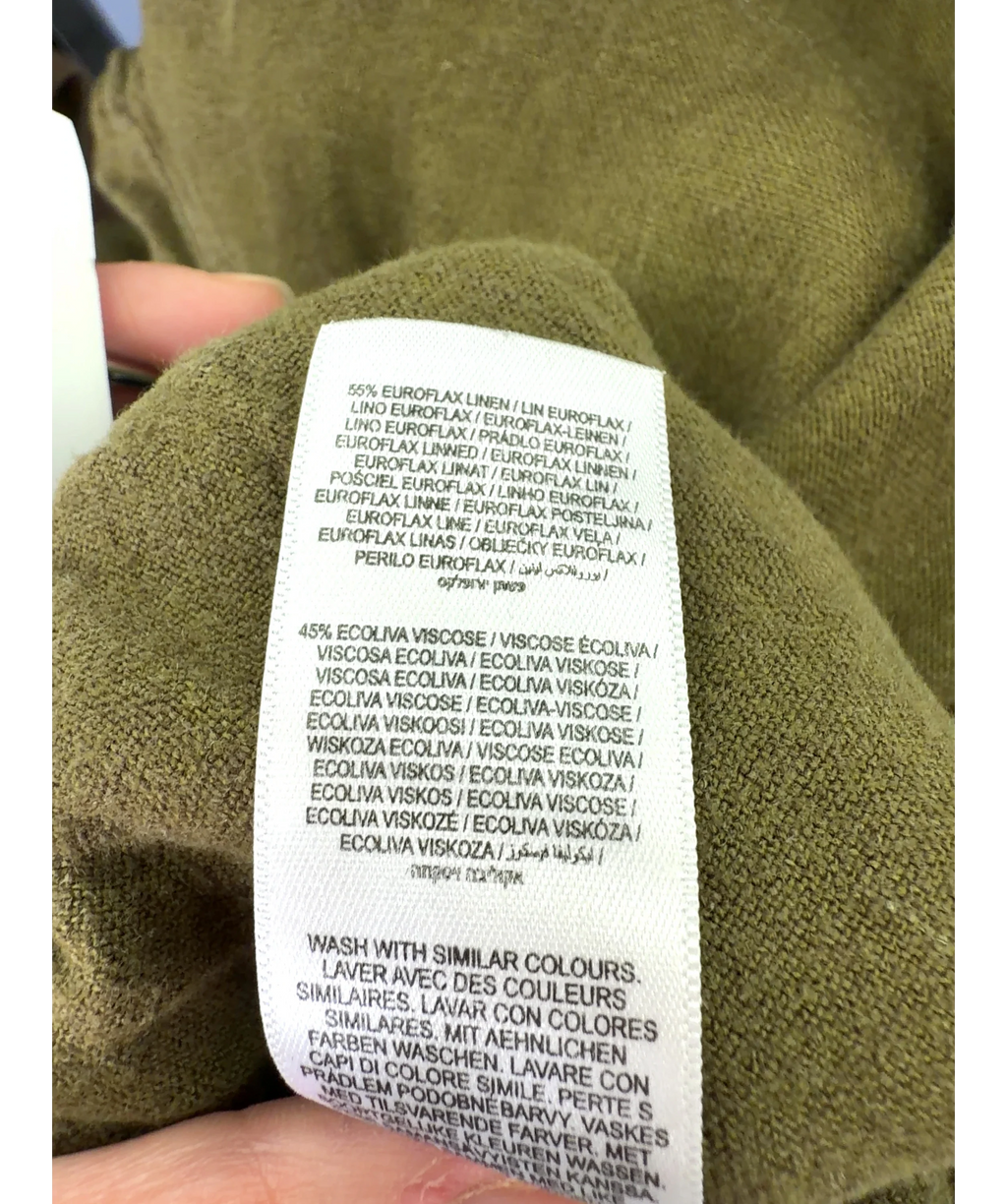 Nobody's Child olive green Tadlow Trousers, size UK 18 — label