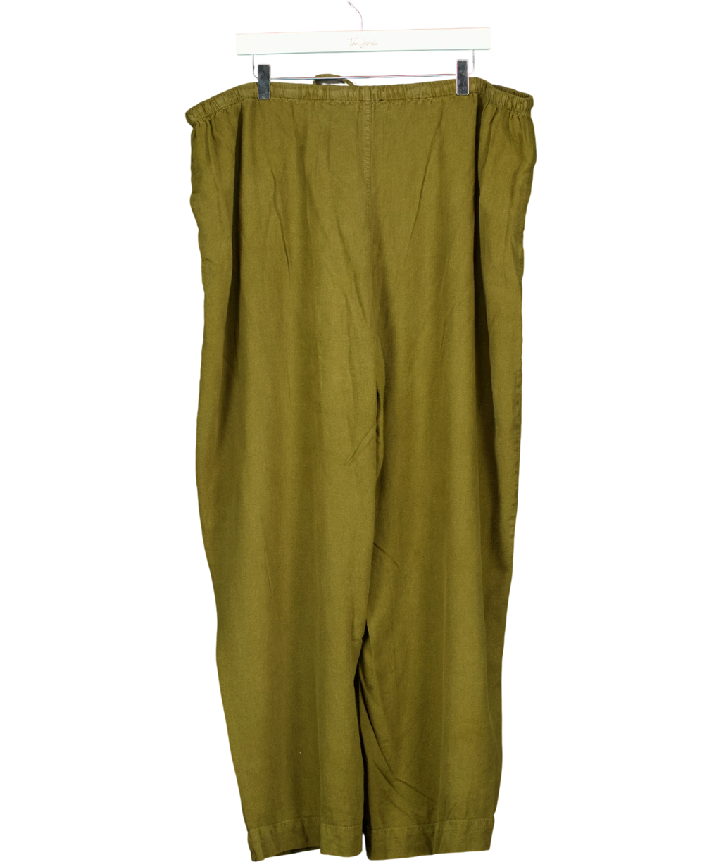 Nobody's Child olive green Tadlow Trousers, size UK 18 — back