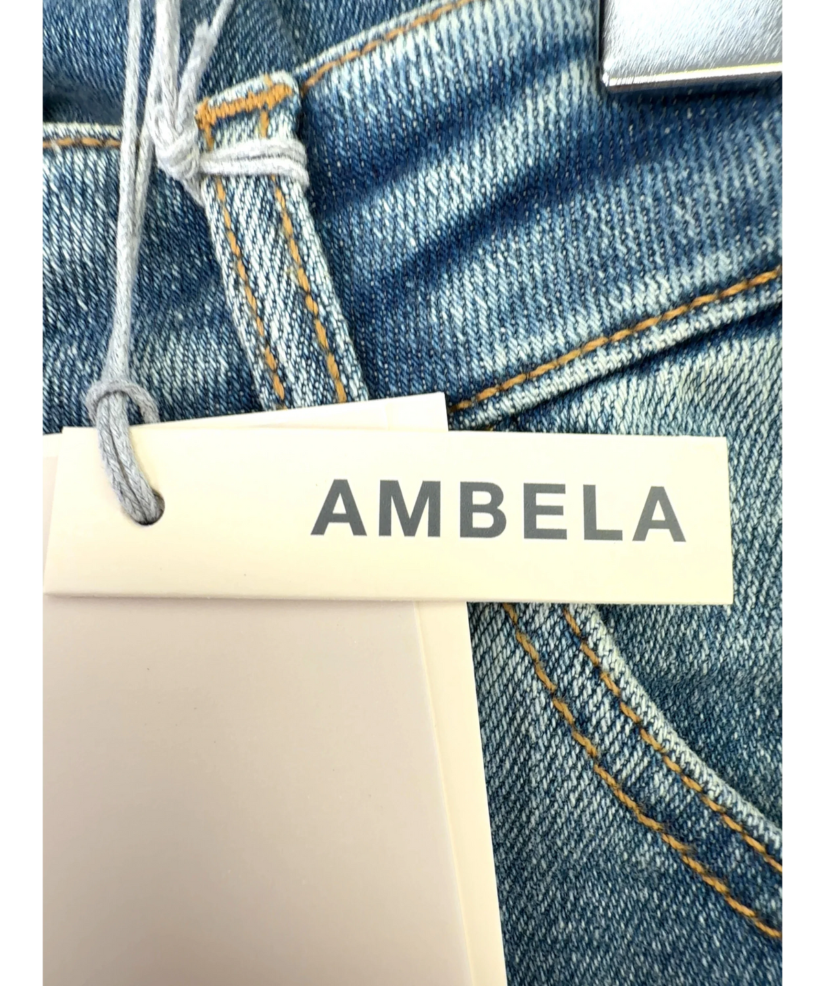 Ambela Blue Stretch Straight Jean, size UK 20 — detail