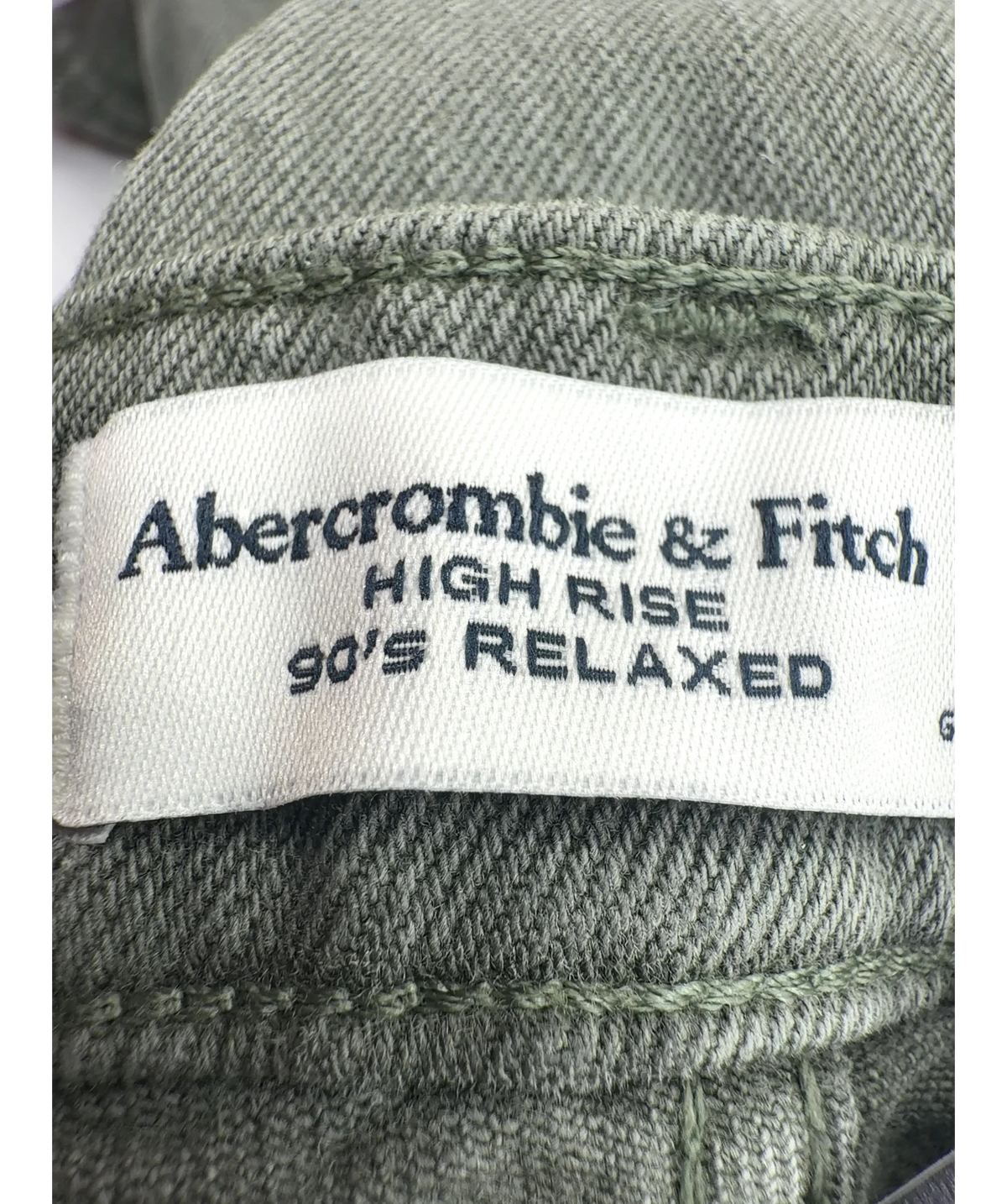 ABERCROMBIE & FITCH Green Colour, size W34 — detail