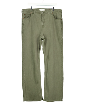 Abercrombie & Fitch Green High Rise Relaxed Jeans W34