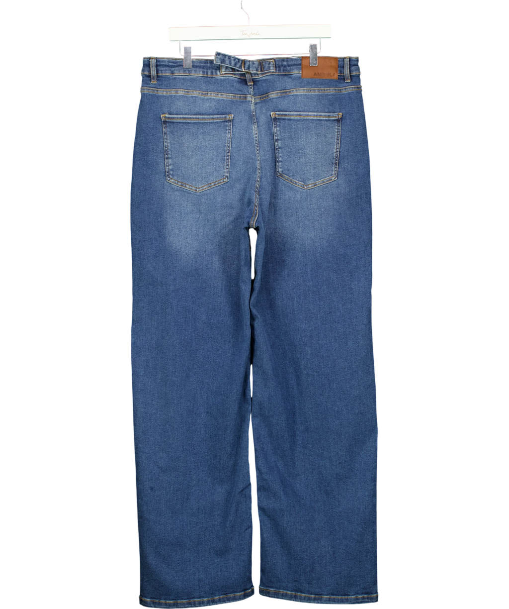 Ambela Blue Stretch Straight Jean, size UK 20 — back