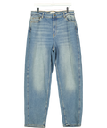 Ambela Blue Stretch Relaxed Mom Jean, size UK 20 — front