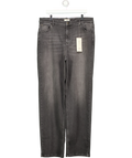 Ambela Black Stretch Straight Jean, size UK 22 — front