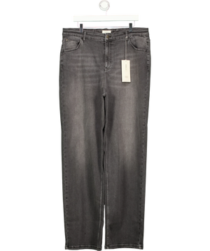 Ambela Washed Black Stretch Straight Leg Jean UK 22