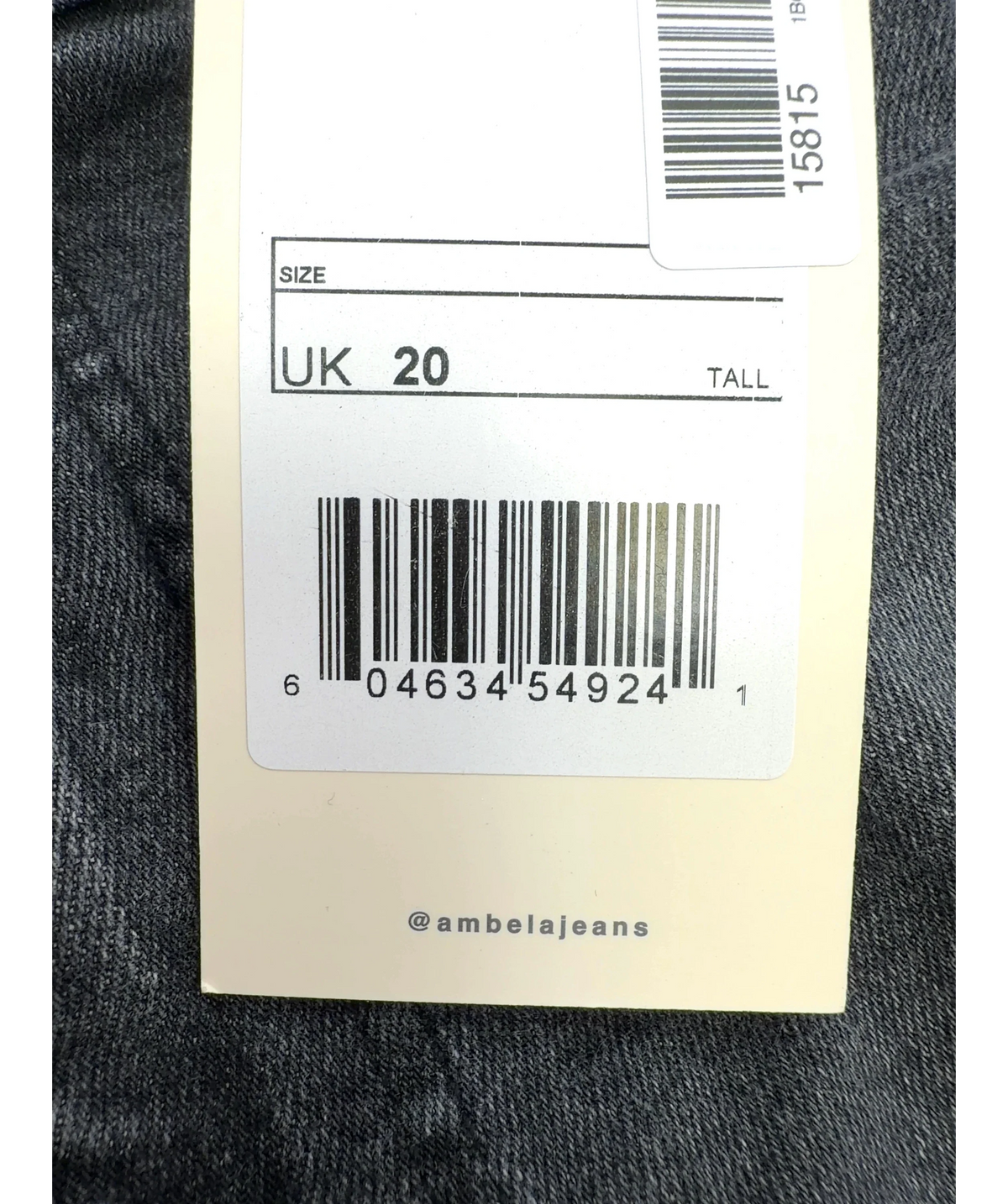 Ambela Black Colour, size UK 20 — care label