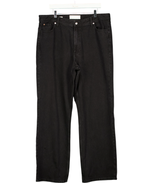 River Island Black Relaxed Straight Jeans UK 18