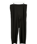 River Island Black Black Pintuck Wide Leg Trouser, size UK XL — front