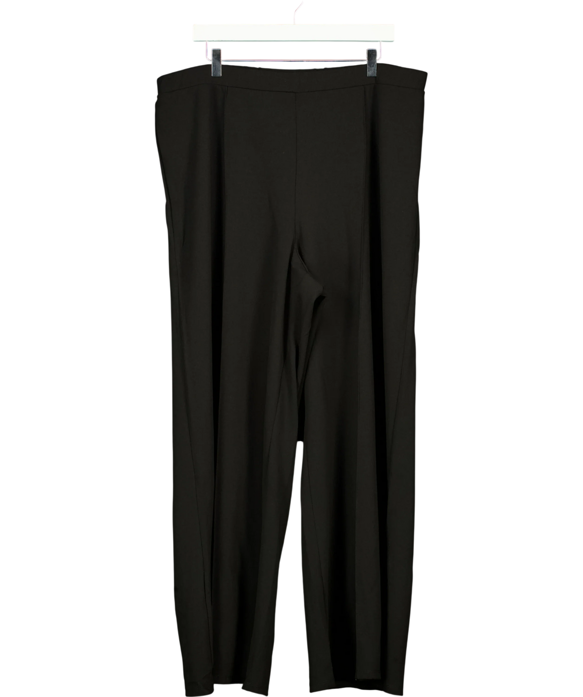 River Island Black Black Pintuck Wide Leg Trouser, size UK XL — front