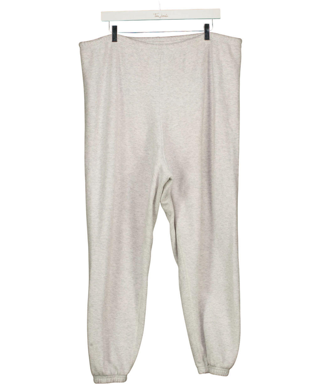 SKIMS Grey Cotton Fleece Classic Jogger, size UK XL — front