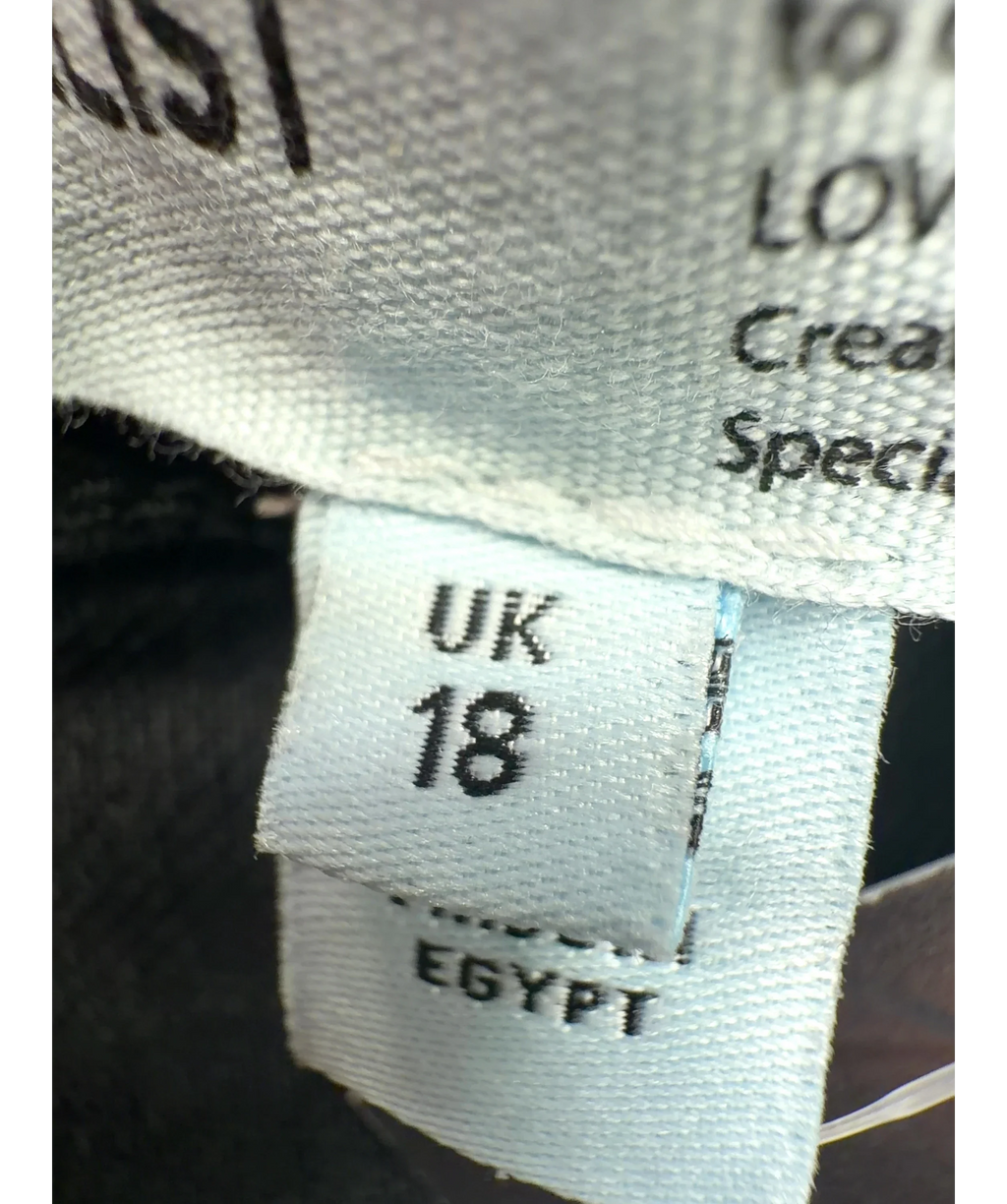 River Island Black Colour, size UK 18 — care label