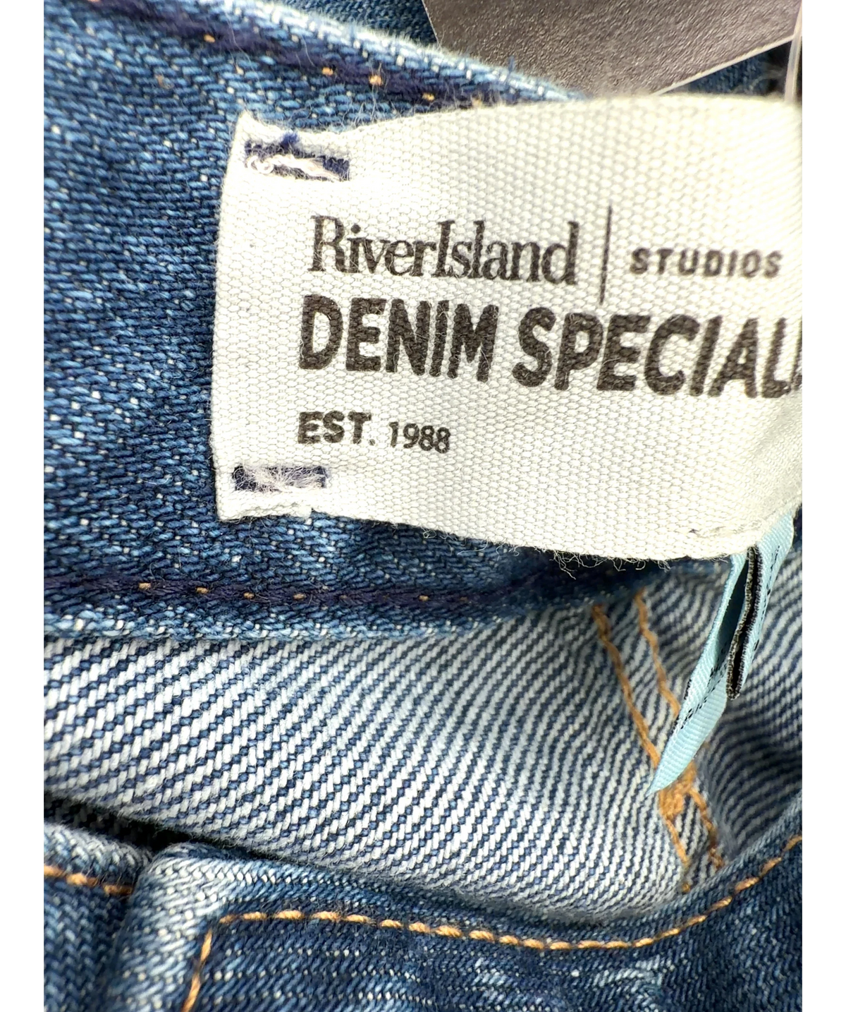 River Island Blue DENIM SPECIAL, size UK 18 — detail