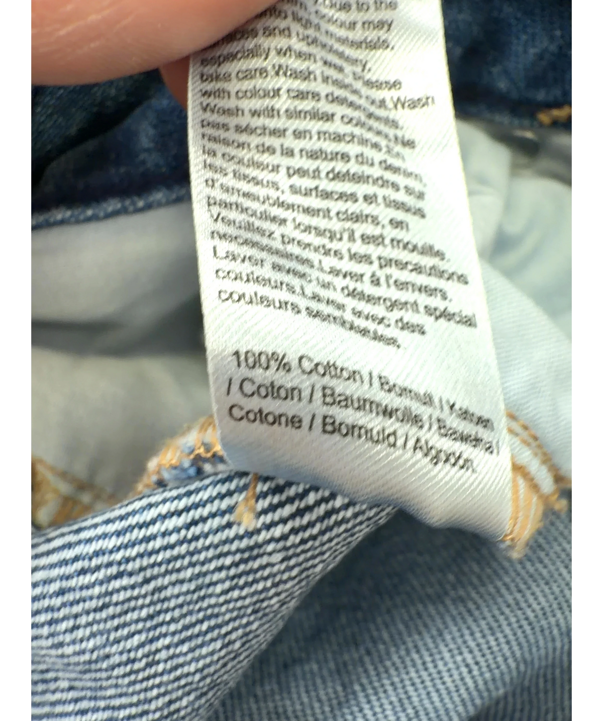 River Island Blue DENIM SPECIAL, size UK 18 — label