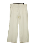 Next Cream high-rise flare jeans, size UK 18 — front