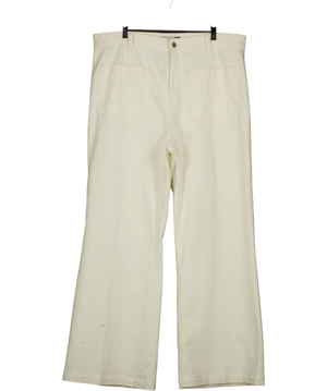Next High-Rise Flare Jeans Cream UK 18