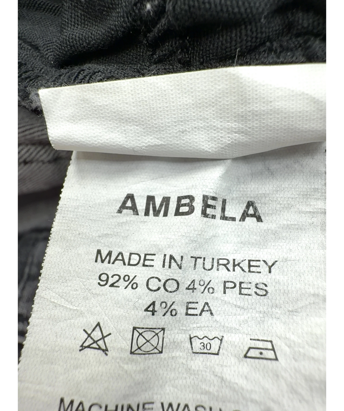 Ambela Black Colour, size UK 18 — label