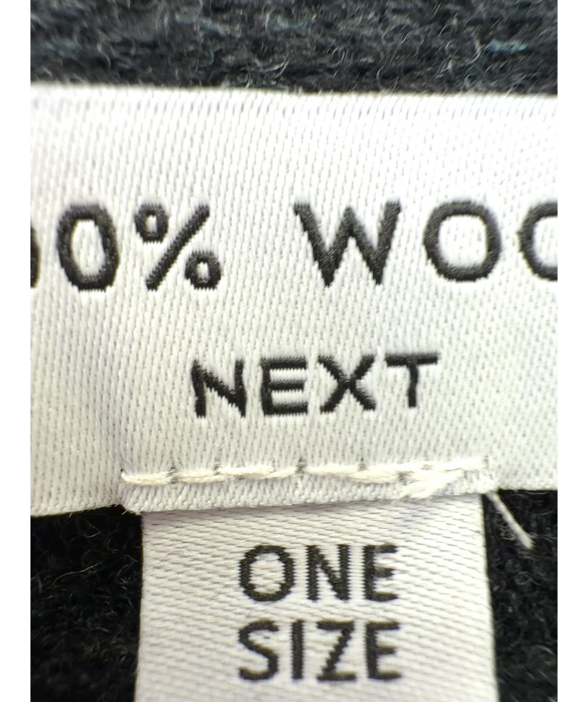 Next Black cropped draped poncho — detail