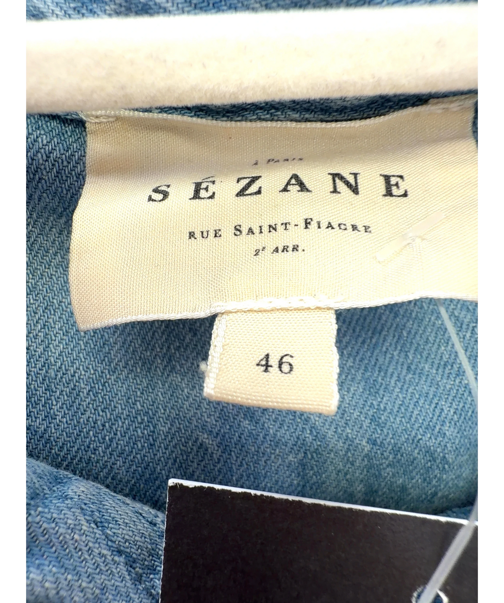 Sézane light blue Max Shirt, size UK 18 — care label