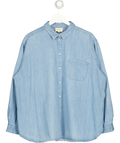 Sézane light blue Max Shirt, size UK 18 — front