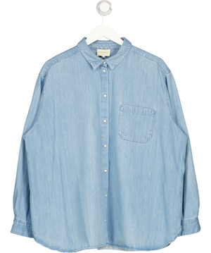 Sézane Blue Denim Max Shirt UK 18