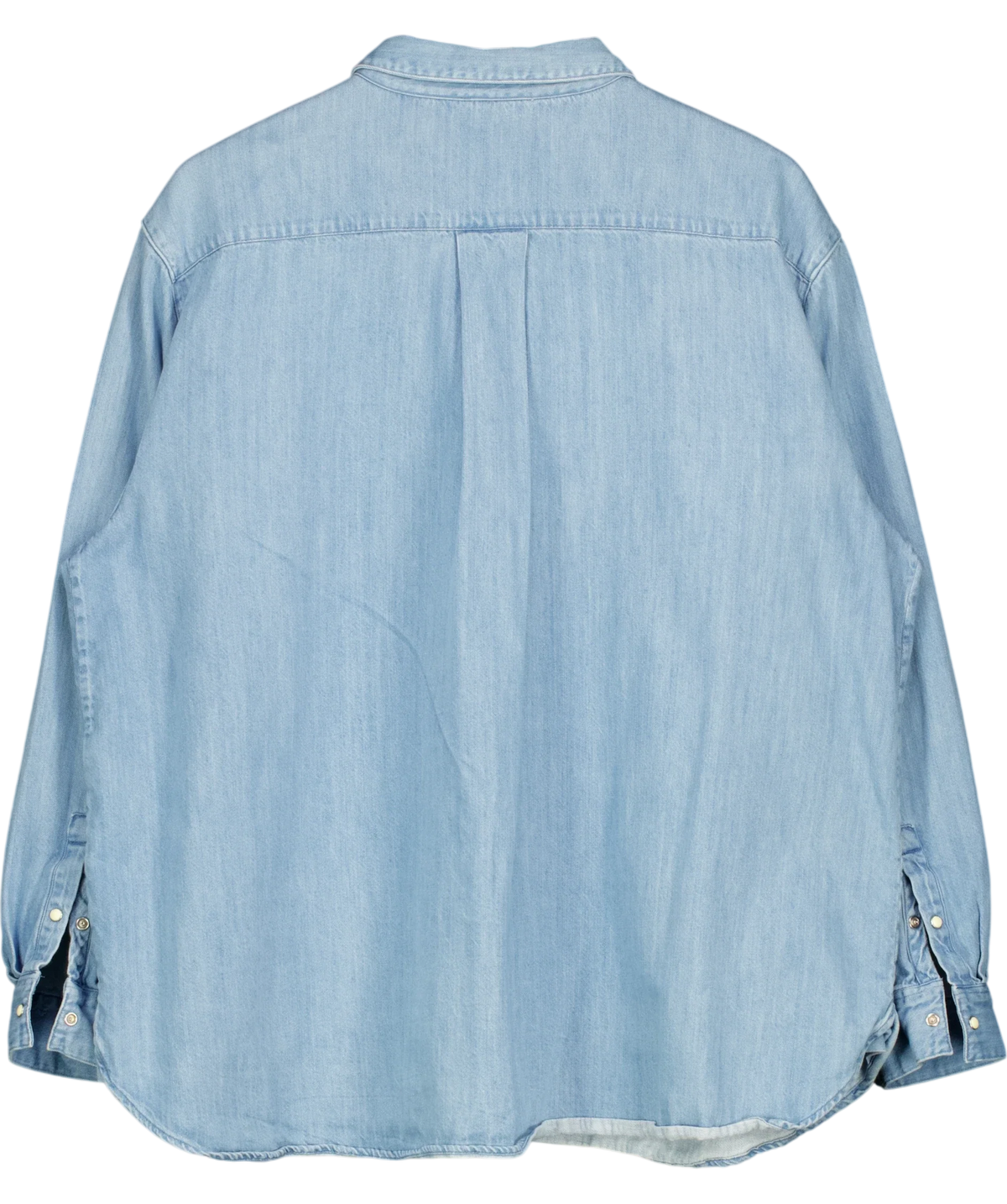 Sézane light blue Max Shirt, size UK 18 — back