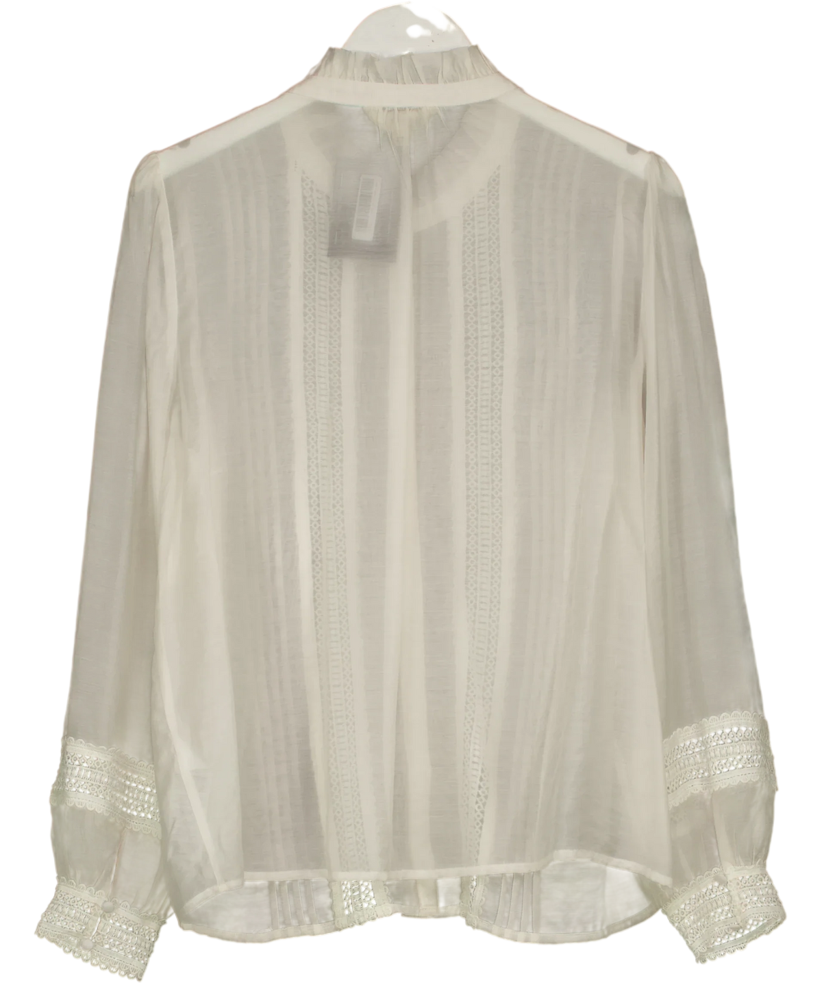 Boden White Lace Trim Top, size UK 18 — back