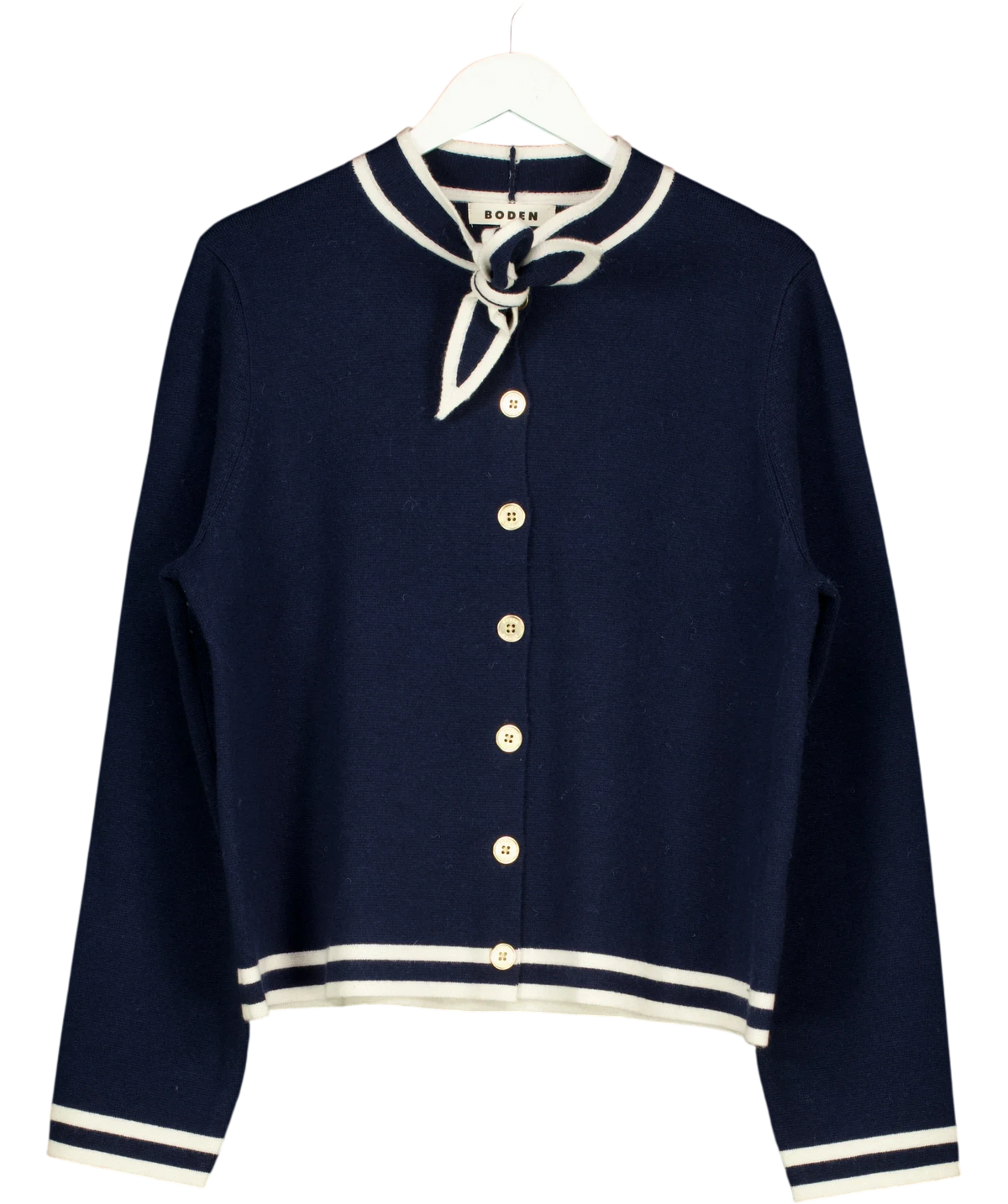 Boden navy Tie Milano Jacket, size UK 18 — front
