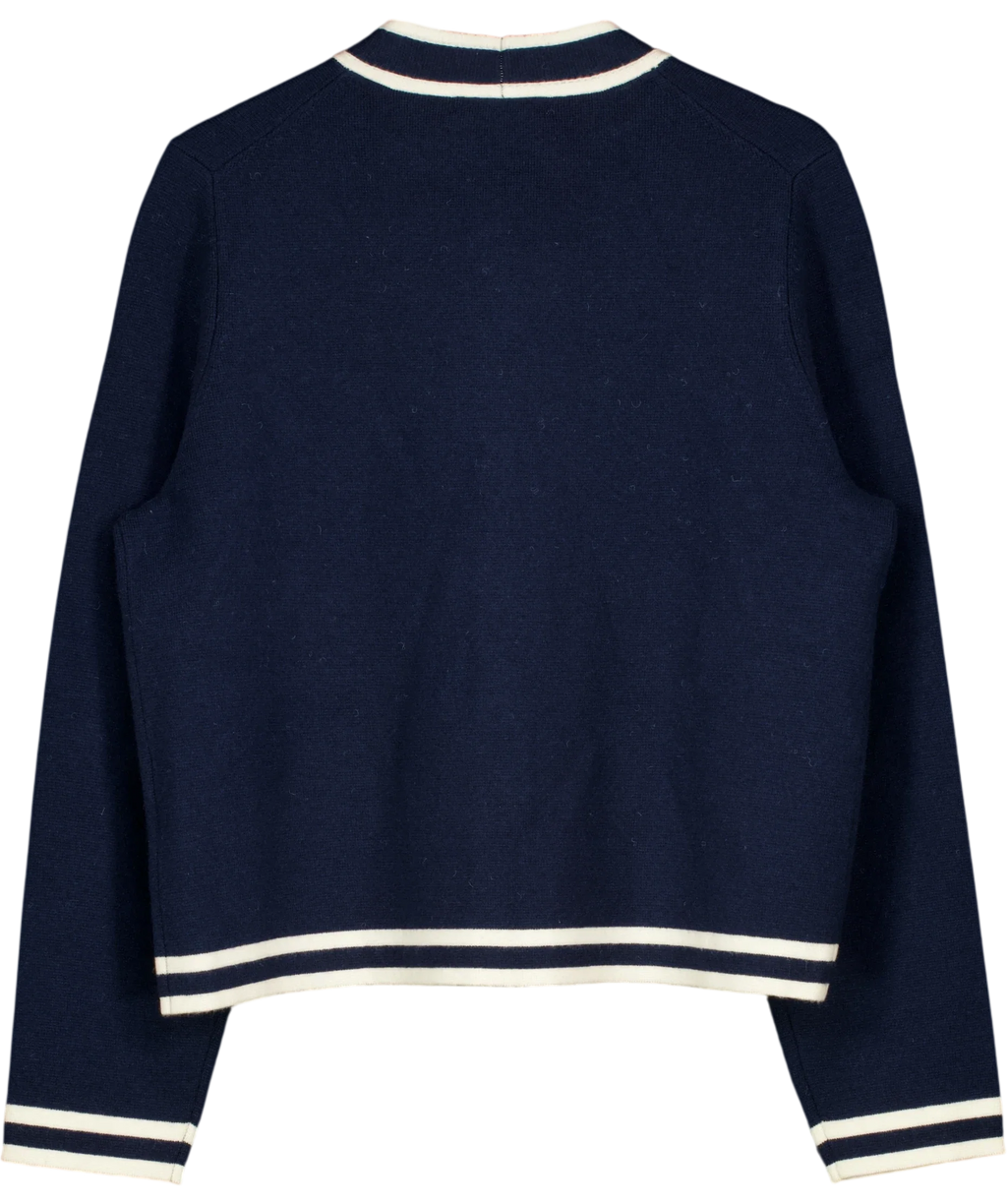 Boden navy Tie Milano Jacket, size UK 18 — back